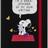 Блокнот Moleskine Peanuts Admirer середній 13 х 21 см в лінію чорний
