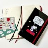 Блокнот Moleskine Peanuts Admirer середній 13 х 21 см в лінію чорний