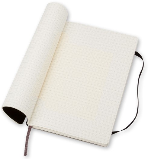 Блокнот Moleskine Classic середній 13 x 21 см у клітинку чорний м'який