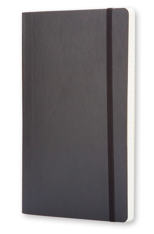 Блокнот Moleskine Classic середній 13 x 21 см у клітинку чорний м'який