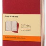 Набір зошитів Moleskine Cahier кишеньковий 9 х 14 см в лінію бордо 