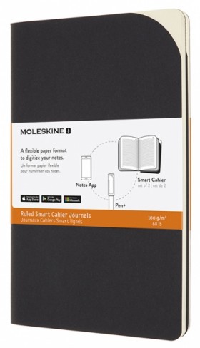 Набір зошитів Moleskine Paper Tablet Cahier середній 13 х 21 см в лінію чорний