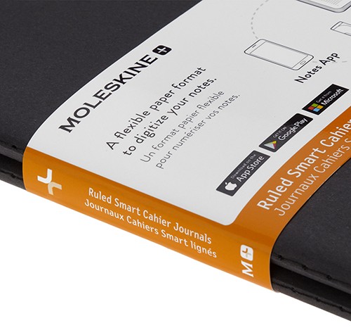 Набір зошитів Moleskine Paper Tablet Cahier середній 13 х 21 см в лінію чорний