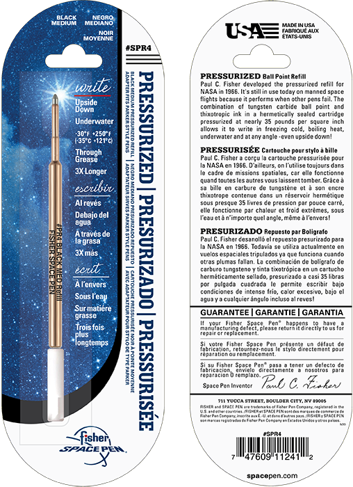 Стрижень кульковий Fisher Space Pen чорний середній 