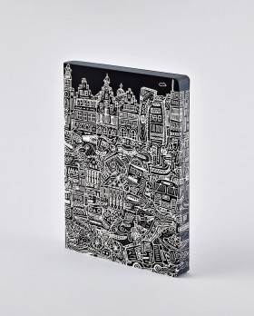 Блокнот Nuuna Graphic Frankfurt 16,5 х 22 см в крапку 
