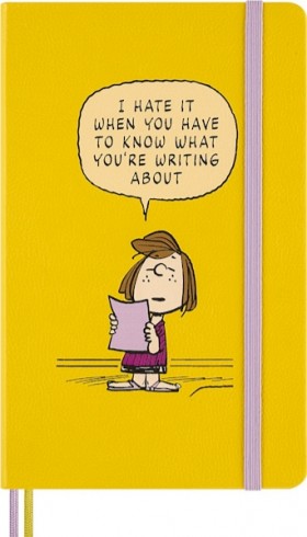 Блокнот Moleskine Peanuts Patty середній 13 х 21 см в лінію жовтий