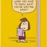 Блокнот Moleskine Peanuts Patty середній 13 х 21 см в лінію жовтий