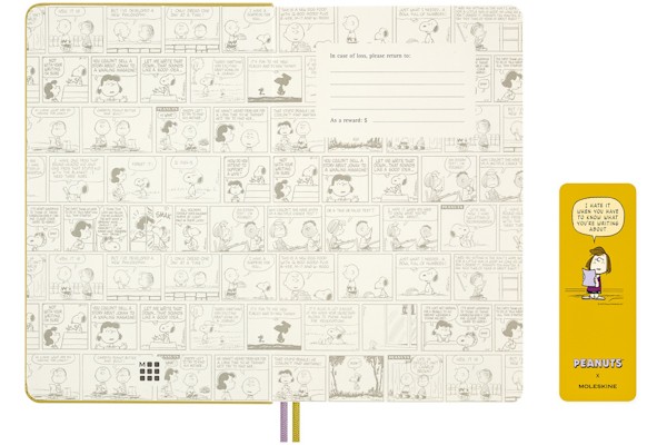 Блокнот Moleskine Peanuts Patty середній 13 х 21 см в лінію жовтий
