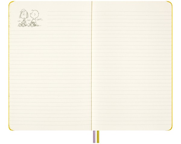 Блокнот Moleskine Peanuts Patty середній 13 х 21 см в лінію жовтий