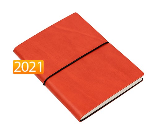 Щотижневик Ciak на 2021 рік горизонтальний кишеньковий помаранчевий