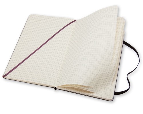 Блокнот Moleskine Classic середній 13 x 21 см у клітинку чорний