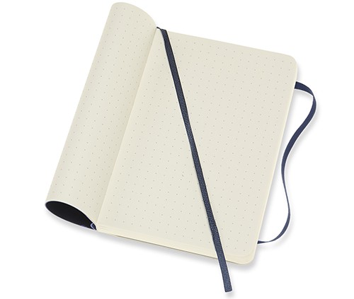 Блокнот Moleskine Classic 9 х 14 см в крапку сапфір м'який