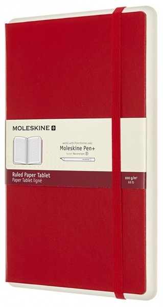 Блокнот Moleskine Paper Tablet середній 13 х 21 см в лінію червоний 