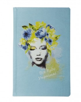 Блокнот Like U Ltd Все Буде Україна А5 13 х 21 см в крапку блакитний