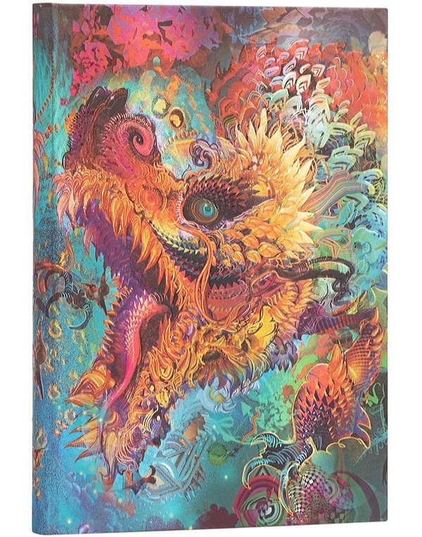 Блокнот Paperblanks Співаючий Дракон середній 13 х 18 см нелінований
