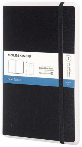 Блокнот Moleskine Paper Tablet середній 13 х 21 см в крапку чорний 