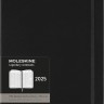 Вертикальний щотижневик Moleskine PRO на 2025 рік великий 19 х 25 см чорний