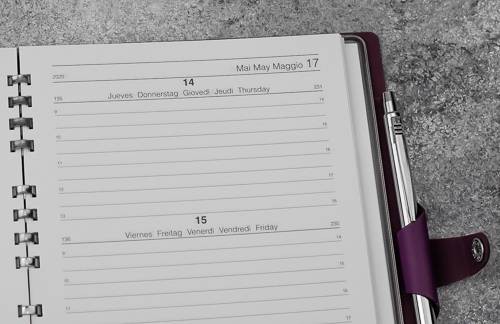 Щотижневик Mood на 2026 рік середній 15 х 21 см червоний