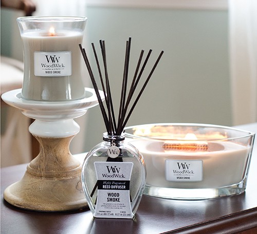 Ароматична свіча WoodWick Ellipse Wood Smoke 453 г