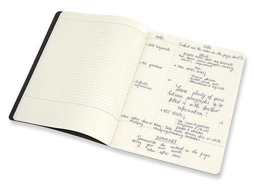 Набір зошитів Moleskine Cahier Subject великий 19 х 25 см чорний/бордо