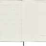 Вертикальний щотижневик Moleskine PRO на 2025 рік середній 13 х 21 см чорний
