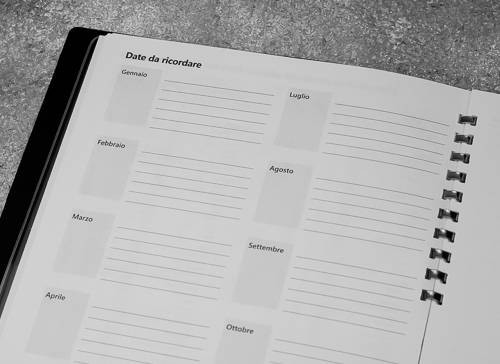 Щотижневик Mood на 2026 рік середній 15 х 21 см чорний