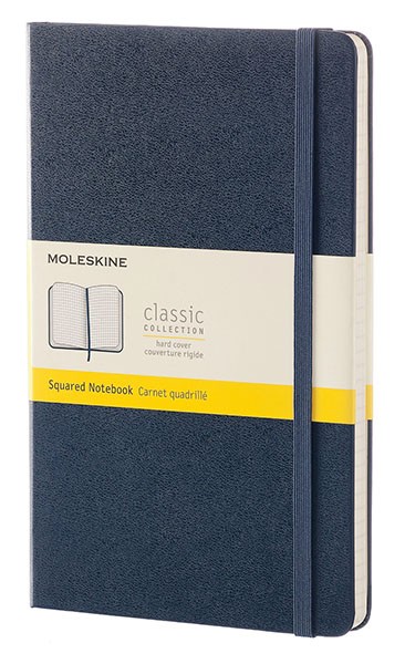 Блокнот Moleskine Classic середній 13 x 21 см у клітинку сапфір