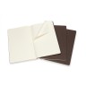 Набір зошитів Moleskine Cahier кишеньковий 9 х 14 см в лінію коричневий