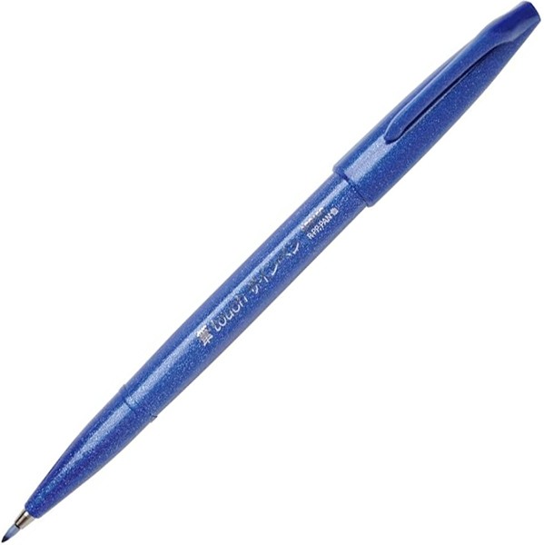 Ручка Pentel Brush Sign Pen Tip синя гнучкий наконечник 