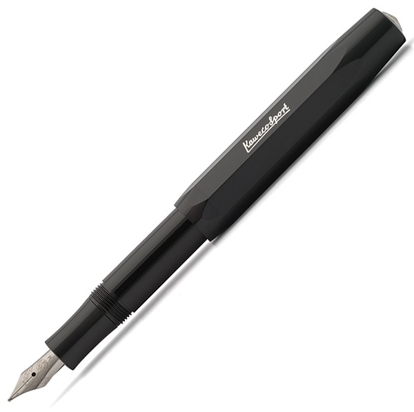 Чорнильна ручка Kaweco Skyline Sport чорна перо F (тонке) 