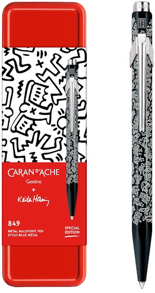 Ручка Caran d'Ache 849 Keith Haring чорна + бокс