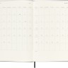 Горизонтальний щотижневик Moleskine на 2025 рік середній 13 х 21 см чорний