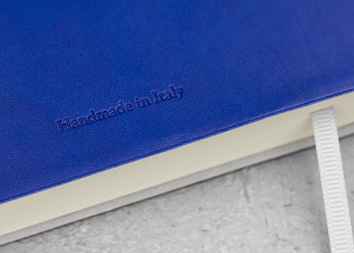 Блокнот Ciak середній 13 х 17 см в крапку яскраво-синій