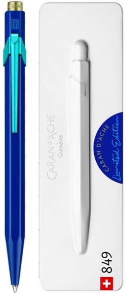 Ручка Caran d'Ache 849 Claim Your Style синя + бокс 