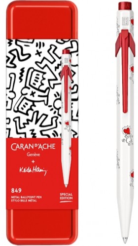 Ручка Caran d'Ache 849 Keith Haring біла + бокс