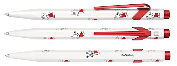 Ручка Caran d'Ache 849 Keith Haring біла + бокс