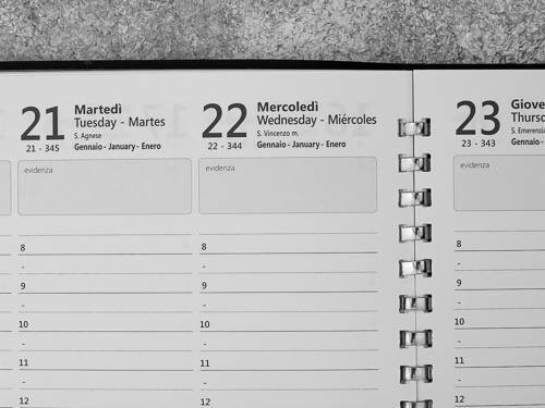 Щотижневик Mood на 2026 рік великий 17 х 24 см м'ятний