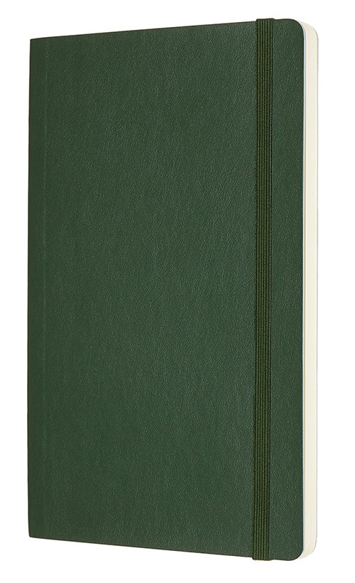 Блокнот Moleskine Classic середній 13 x 21 см у клітинку миртовий зелений м'який