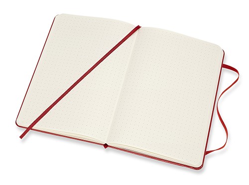 Блокнот Moleskine Classic medium 11,5 x 18 см в крапку червоний