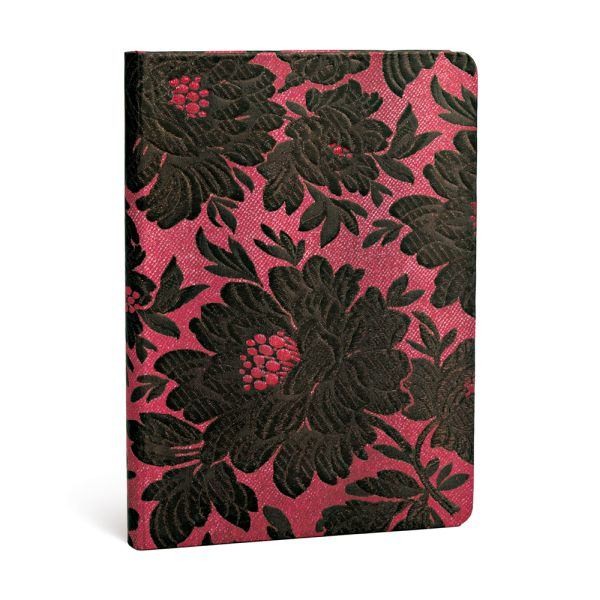 Блокнот Paperblanks Атлас Чорна Жоржина середній 13 х 18 см в лінію