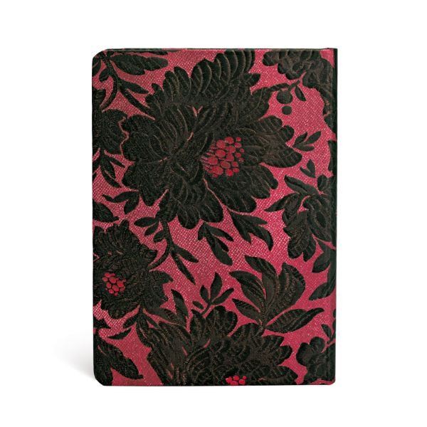 Блокнот Paperblanks Атлас Чорна Жоржина середній 13 х 18 см в лінію