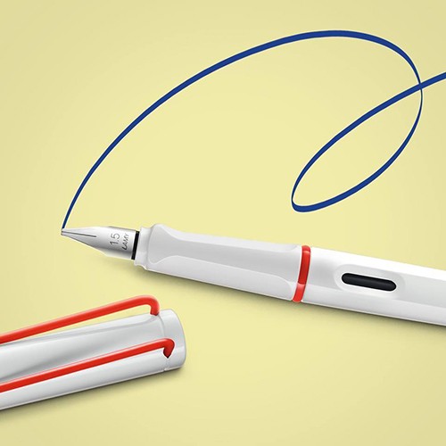 Чорнильна ручка Lamy Joy біла/червона перо 1,5 мм