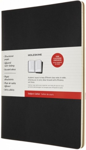 Набір зошитів Moleskine Cahier Subject A4 21 х 29,7 см чорний/бежевий