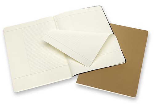 Набір зошитів Moleskine Cahier Subject A4 21 х 29,7 см чорний/бежевий