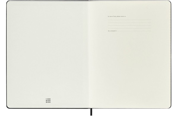 Вертикальний щотижневик Moleskine PRO на 2027 рік великий 19 х 25 см чорний