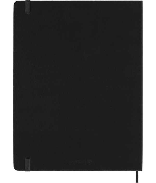 Вертикальний щотижневик Moleskine PRO на 2027 рік великий 19 х 25 см чорний