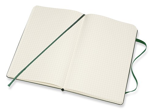 Блокнот Moleskine Classic середній 13 x 21 см у клітинку миртовий зелений