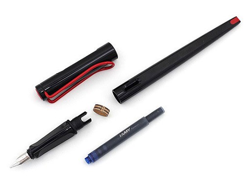 Чорнильна ручка Lamy Joy чорна/червона перо 1,1 мм