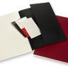 Набір зошитів Moleskine Cahier Subject A4 21 х 29,7 см чорний/бордо