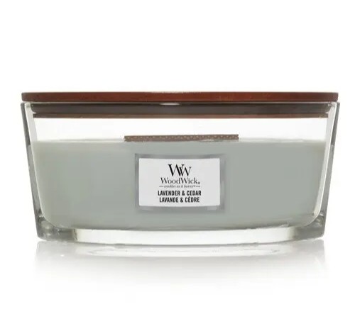 Ароматична свіча WoodWick Ellipse Lavender & Cedar 453 г 